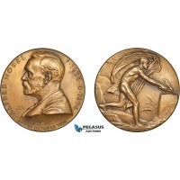AC181, Sweden, Bronze Medal 1926 (Ø45.5mm, 39.2g) Alfred Nobel, Medicine