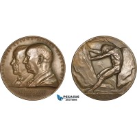 AC185, Sweden, Bronze Medal 1939 (Ø57mm, 70g) by Lindberg, Alfred Nobel, Nitroglycerin
