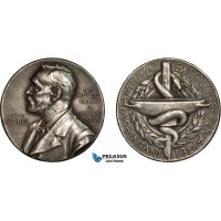 AC187, Sweden, Silver Medal Undated (Ø27mm, 12g) Alfred Nobel, Swedish Medical Society