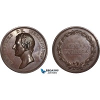 AC200, Great Britain, Bronze Medal 1812 (Ø54mm, 84g) by Webb, Duke of Wellington, Rare!