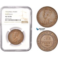 AC333, Australia, George V, 1 Penny 1926 (M&S) NGC AU50
