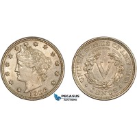 AC511-R, United States, Liberty Nickel (5C) 1906, Philadelphia, AU-UNC AC511-R, United States, Liberty Nickel (5C) 1906, Philadelphia, AU-UNC