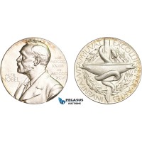 AC536, Sweden, Silver Medal 1987 (Ø26.6mm, 13.0g) Alfred Nobel, Swedish Medical Society