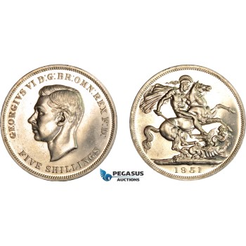 AC847, Great Britain, George VI, Crown 1951, Royal Mint, Proof