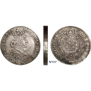 AD057, Denmark, Frederik III, Double Speciedaler 1661, Silver (57.6g) H 58A (RR) Extremely Rare!