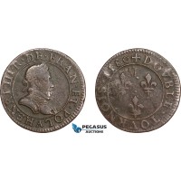 AD570, France, Henri IV, Double Tournois 1580, Paris, VF