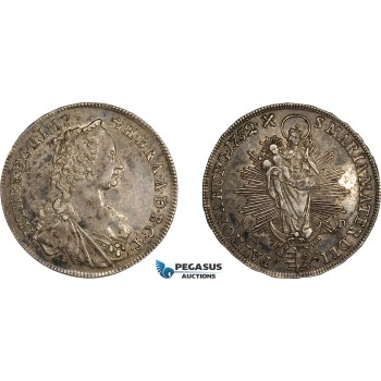 AE029, Hungary, Maria Theresia, 1/2 Taler 1752-KB, Kremnitz, Silver (14.08g) Toned XF