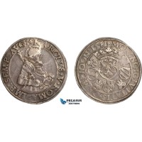 AF502, Germany, Kempten, Charles V, Taler 1541, Silver (29.10g) Toned XF