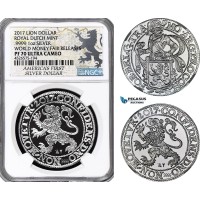 AG589, Netherlands, Lion Daalder (Dollar) 2017, Silver, World Money Fair Releases, Mintage 5000pcs, NGC PF70 UC