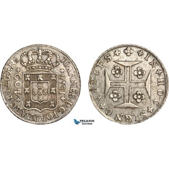AG676, Portugal, Joannes VI, 400 Reis 1816, Lisbon, Silver, XF