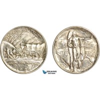 AG708, United States, Oregon Trail Memorial Half Dollar (50C) 1926-S, San Francisco, Silver, UNC AG708, United States, Oregon Trail Memorial Half Dollar (50C) 1926-S, San Francisco, Silver, UNC