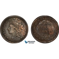 AH910, United States, Silly Head Cent 1839, Philadelphia Mint, VF-XF Corrodet