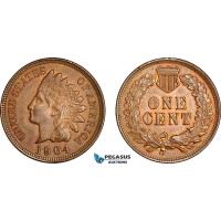 AH912, United States, Indian Head Cent 1904, Philadelphia Mint, UNC