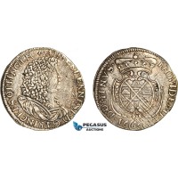 AI620, Germany, Öttingen, Albrecht Ernst I, Gulden / 60 Kreuzer 1675, Silver (17.27g) Toned, VF-EF