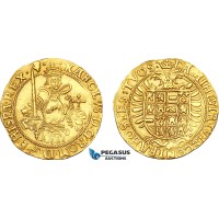 AI634, Belgium, Brabant, Charles V. of Spain, Real d'or ND (1546–1556), Antwerp/Anvers Mint, Gold (5.30g) Fr- 56, Delm. 97, Lustrous EF, Ex. Schulman 1931