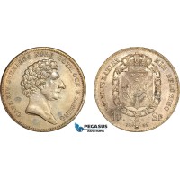 AI737, Sweden, Carl XIV, 1 Riksdaler 1834, Stockholm Mint, Silver, SM 62a, VF-XF