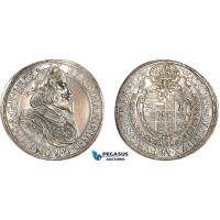 AI993, Austria, Ferdinand III, Taler 1651, Graz Mint, Silver, Dav. 3190, Cleaned in the past, AU