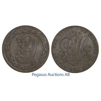 C15, Liverpool or Anglesey, Penny Token 1787