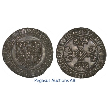 C16, Belgium, Flandern, Charles le Téméraire, Double Patard ND (1467-1477) 3.16g