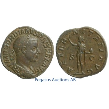 C53, Roman Empire, Gordian III (238-244) Æ Sestertius (18.03g) Rome, Struck 241-244, Sol