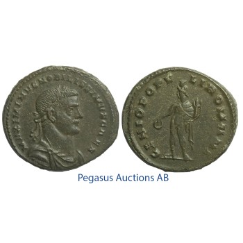 C54, Roman Empire, Maximinus II (305/310-313 AD) Æ Follis (10.28g) London, Struck 305-07, Genius