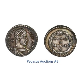 C56, Roman Empire, Julian II (360-363 AD) AR Siliqua (2.13g) Lugdunum, VOTIS