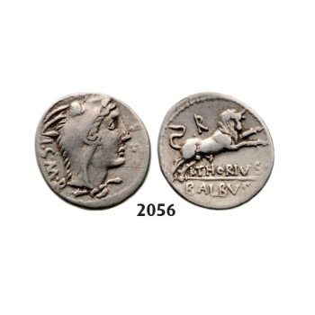 Lot: 2056. Roman Republic,  L. Thorius Balbus (105 BC) Denarius, Rome, Silver (3.80g)