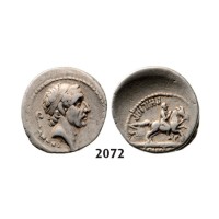 Lot: 2072. Roman Republic, L. Marcius Philippus (56 BC) Denarius, Rome, Silver (3.83g)