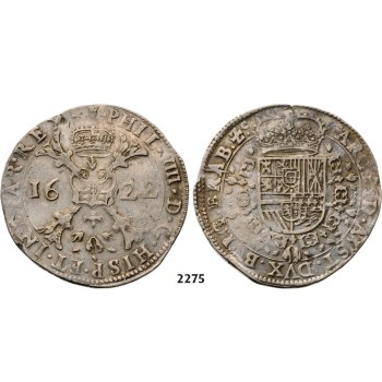 Lot: 2275. Belgium, Brabant, Philip IV. Of Spain, 1621­-1665, Patagon 1622, Antwerp, Silver