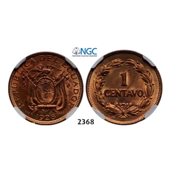 Lot: 2368. Ecuador, Centavo 1928, Bronze