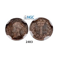 Lot: 2483. Great Britain, Victoria, 1837-­1901, Penny 1874, London, Silver, NGC MS66