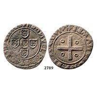 Lot: 2789. Portugal, Manuel I, 1495-­1521, ½ Tostao (50 Reis) No Date, Lisbon, Silver