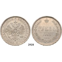 Lot: 2928. Russia, Alexander III, 1881-­1894, Rouble (Rubel) 1884­-&#1057;&#1055;&#1041;/&#1040;&#1043;, St. Petersburg, Silver