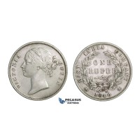 D82, British India, Victoria, Rupee 1840, Silver