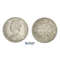 D84, British India, Victoria, Rupee 1882, Silver