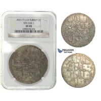 H16, Ottoman Empire, Turkey, Mustafa III, 2 Zolota AH1171/3, Islambul, NGC XF45