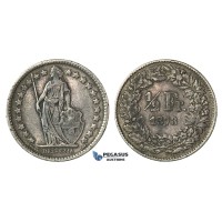 H64, Switzerland, 1/2 Franc 1878-B, Bern, Silver, Nice! H64, Switzerland, 1/2 Franc 1878-B, Bern, Silver, Nice!