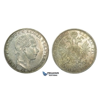 J40, Austria, Franz Joseph, Vereinsthaler 1865-E (Karlsburg) Silver, Very Nice!
