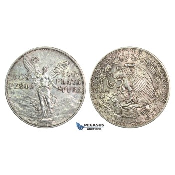 J54, Mexico, Peso 1921, Silver, Very Nice!