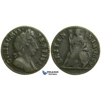 K27, Great Britain, William III, Farthing 1699 (Date in legend) Rare! VF K27, Great Britain, William III, Farthing 1699 (Date in legend) Rare! VF