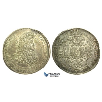 L05, Hungary, Leopold I, Taler 1692-KB, Kremnitz, Silver (28.42g) Superb coin!