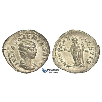 O80, Roman Empire, Julia Soaemias (Augusta, 218-222 AD) AR Denarius (3.15g) Rome, Venus