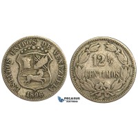R401, Venezuela, 12-1/2 Centimos 1896