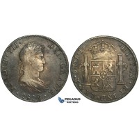 R76, Mexico, Ferdinand VII, 8 Reales 1812 Mo JJ, Mexico City, Silver, Dark toned!