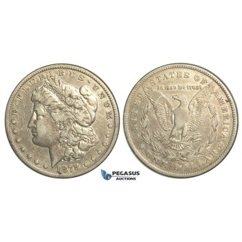 R79, United States, Morgan Dollar 1878-CC, Carson City, Silver, Toned VF