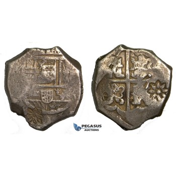 S69, Indonesia, Java? Unknown issuing authority, Cob 8 reales, ND, Silver (27.63g) Nice and Interesting!
