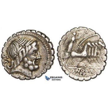 Y69, Roman Republic, Q. Antonius Balbus (83-82 BC) AR Denarius Serratus (3.76g) Rome, Quadriga