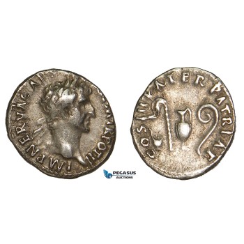 Z85, Roman Empire, Nerva (96-98 AD) AR Denarius (3.22g) Rome (97 AD) Good VF
