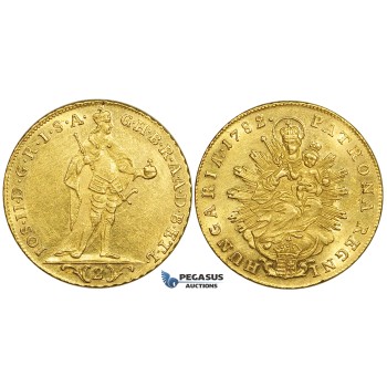 ZE31, Hungary, Joseph II, 2 Ducats 1782, Kremnitz, Gold (6.97g) Cleaned UNC (Minor scratch)