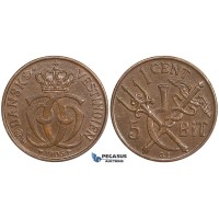 ZE71, Danish West Indies, Christian IX, 1 Cent (5 Bit) 1905, Copenhagen, Brown, AU ZE71, Danish West Indies, Christian IX, 1 Cent (5 Bit) 1905, Copenhagen, Brown, AU